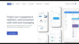 Дизайн лендинга для международного разработчика мессенджера Talk2U