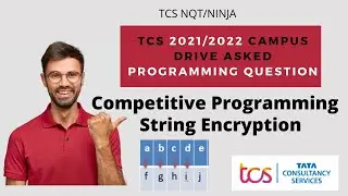 String encryption in c || TCS Off-Campus 2021 || TCS Competitive Programming