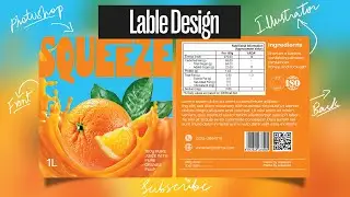 How to create a modern juice label design in Adobe illustrator in hindi/urdu