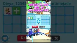 Trying to get my Dream Pet in adoptme #adoptme #roblox #shorts