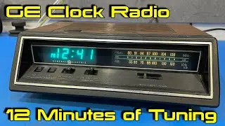 General Electric Model 4665 AM/FM Electronic Digital Clock Radio - 12 Minutes of Tuning