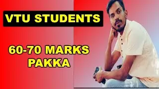 PASSING MARKS FOR VTU EXAMS  || MUST FOLLOW THIS ||  60-70 MARKS PAKKA