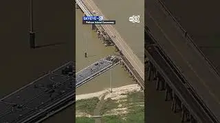 Barge hit Pelican Island Causeway, causing portion to fall, officials say