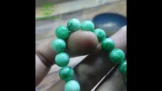 Gelang Batu Natural Giok Burma 8mm
