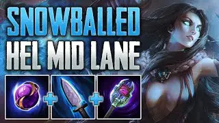 INSANE SNOWBALL! Hel Mid Gameplay (SMITE Conquest)