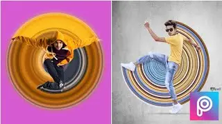 Circular stretch effect in Picsart - Picsart pixel stretch  tutorial mobile without Photoshop