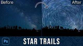 How To Create Star Trail in Photoshop -  Adobe Photoshop Tutorial | magnetacademy
