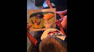 Ethan reading to Evan 2