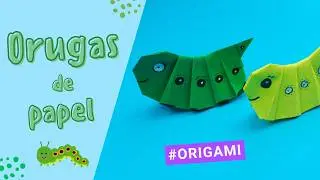 Orugas de papel hazlo tu mismo - origami fácil paso a paso |Partypop DIY🎉|