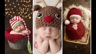 Newborn baby Christmas photos | cute baby photoshoot ideas 2021 | CUTIE PIE