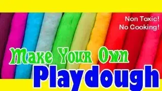 BEST Playdough recipe WITHOUT cream of tartar or cooking!