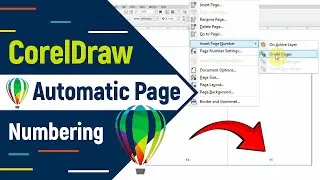 How to Insert Automatic Page Numbers in CorelDraw