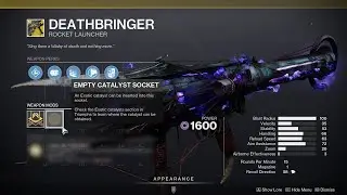 HOW TO GET DEATHBRINGER CATALYST - DESTINY 2