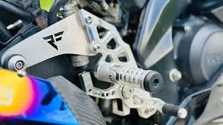 How to install nui monster footrest in Indian r15v3