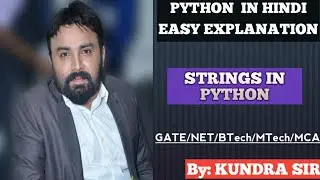 STRINGS IN PYTHON
