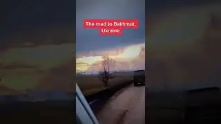 This is how entering Bakhmut looks like!!