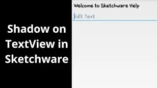 Shadow on Textview in Sketchware