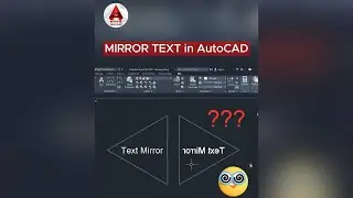 Mirror Text in AutoCAD | MIRRTEXT Command | AutoCAD Tips |