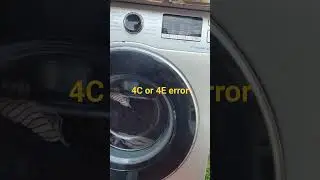 Samsung ecobubble washing machine 4C error code 