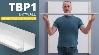 TBP1 LED Drywall Profile with Integrated curtain rail | installation instruction
