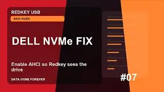 Redkey USB: Configuring AHCI Mode on Dell NVMe SSD Computers - BIOS Settings Guide