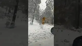 Mt Baw Baw drive from Chain fitting to  Alpine Resort