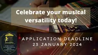 2024 Euro Elite International Music Competition - Accepting Applications now