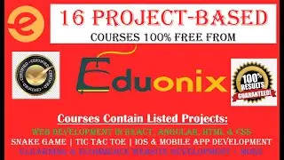 Eudonix | 16 Project-Based Online Courses with Certification at 100% Free |  Free Online Courses