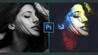 Halftone Splash Effect | Photoshop CC 2017 Tutorial