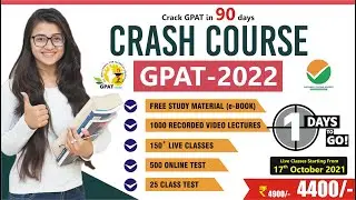 GDC CRASH COURSE FOR GPAT 2022 | 1 DAY TO GO | JOIN NOW