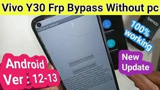 Vivo Y30 Frp Bypass Android 12- 13 // Remove frp lock vivo y30