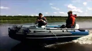 Лодка ПВХ Риф Скат Тритон 400 НДНД+Хонда 20 л.с. Сыктывкар. Сезон 2019