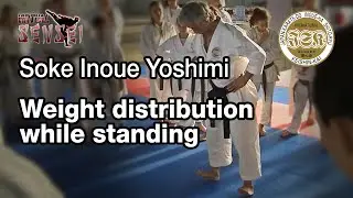 Soke Inoue Yoshimi - Weight distribution while standing - Seminar Italy 2013