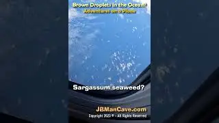 MYSTERIOUS BROWN DROPLETS in Ocean Seen from PLANE WINDOW Travel Adventures JBManCave.com #Shorts