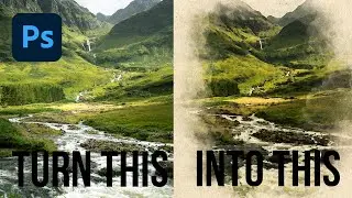 How to turn a photo into a watercolour in photoshop