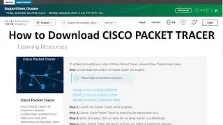 How to Download the Cisco Packet Tracer - CN