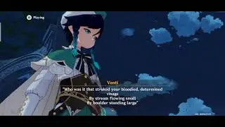 Venti's Poem Windblume Festival Finale [Genshin Impact]