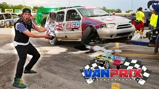 An Incredible Ricky Bobby Finish At The Indy-800 Van-Prix
