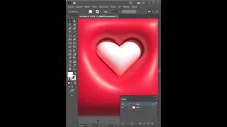Corazón 3D con Illustrator #diseñografico #shorts #illustration #illustrator