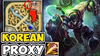 THIS NEW KOREAN PROXY SINGED STRATEGY IS GUARANTEED WINS! (SMITE SPELLBOOK) - League of Legends