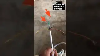 CCTV analog cable connection #cctvcamera #cctvcable #3+1cable #shorts