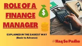 ROLE OF A FINANCE MANAGER