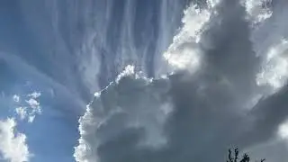 Filaments in the clouds over Texas