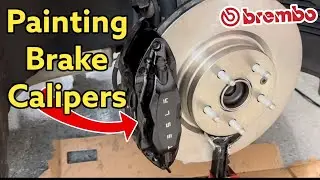 Painting Brembo Brake Calipers | 2013 Tesla Model S 85 Brake Caliper G2 Paint Kit DIY