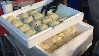 Amazing ! Fried Scallion Pancakes with Eggs - Taiwanese Street Food