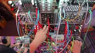 Eurorack modular - messing with O&C, modulating modulators in order to modulate modulations.