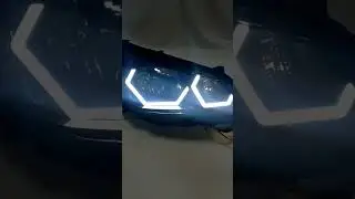 Led angel eyes Kia Rio from TAU tech Ангельские глазки TAU tech для Киа Рио