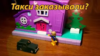 Сувенирная машинка из  натуральной кожи.