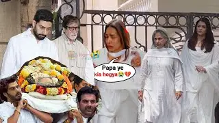 Amitabh Bachchan, Jaya Bachchan and Aishwarya rai Arrived for Malaika Arora's Father last Rites