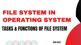 File System in Operating System | Tasks & Functions of File System